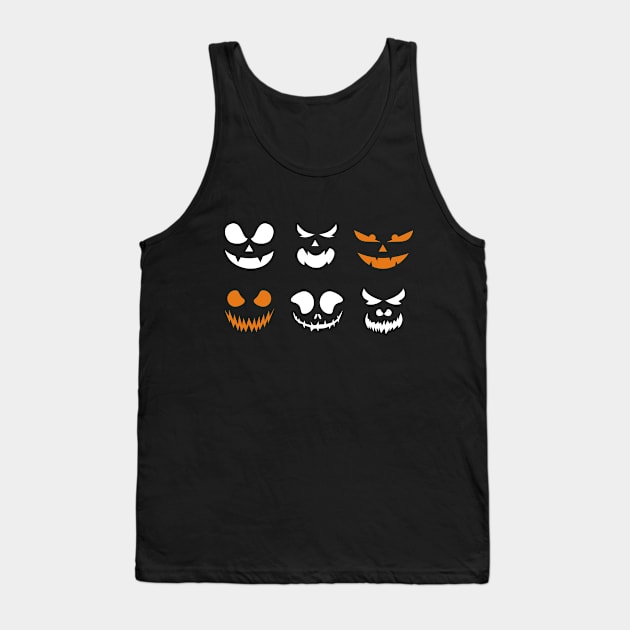 Face pumkins Tank Top by herubintang